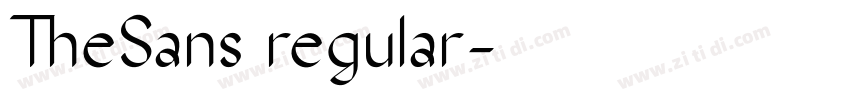 TheSans regular字体转换 TheSans regular字体转换